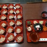 駅前芭蕉館 - なかなか壮観な卓上