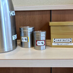 そばの神田 東一屋 - コンディメンツ。