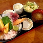 福庵 - 10色海鮮丼ランチ