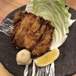 Shinshuu Sobakirimiyota - 松本名物山賊焼。独自の味付けした鶏唐揚げです。