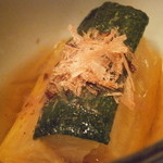 うぶか - 前菜　千葉産有機ズッキーニの揚げびたし