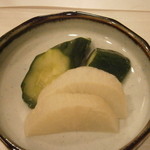 うぶか - 香の物　胡瓜ピクルス　べったら