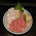 来せと - 料理写真:平目とインドマグロの中トロに参りました