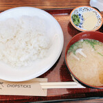 ケント　ウエスト - ご飯・味噌汁・漬け物