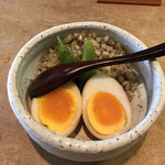 なにわ翁 - そばの実と煮玉子