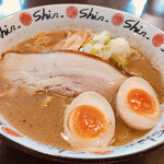 にぼshin. - にぼちゅう　780円　と　味玉　110円