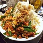 金町製麺 - 汁なしスタミナ味噌そば（二郎風）