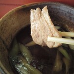 北の蕎麦屋 - 鴨は４切れほど