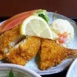 やぶ新橋店 - 和定食の揚げ物