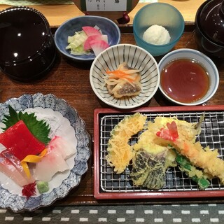 一般席限定 乾杯ドリンク付き 刺身 天麩羅御膳 さがみ 新宿小田急店 新宿 懐石 会席料理 食べログ