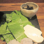 ラ プランシュ - ロメインレタスと塩豆腐