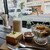 フェテカフェ - プラムのチーズケーキ＆ブラマンジェ てんさい糖キャラメルソース