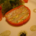 プロヴァンス - ホタテ・カニ・スモークサーモンと洋野菜のミルフィーユ仕立て