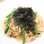 ボーノ - また 別の日の  芝エビと空芯菜の和風醤油パスタ