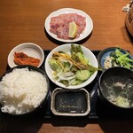 ネギタン ホルモン寺山 - ネギ塩ロース定食