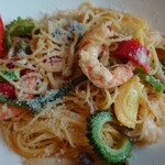 Popote - 海老と夏野菜のペペロンチーノ