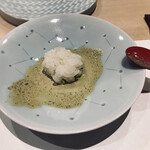 鮨処 有馬 - 肝のソースに酢飯イン