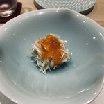 鮨処 有馬 - 毛蟹と内子の塩漬け