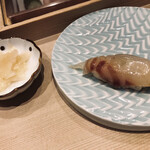 鮨処 有馬 - 鯛の昆布〆