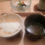 恵比寿　くろいわ - 御飯とお味噌汁と香の物