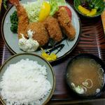 かつ膳 - ミックスフライ定食