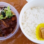 割烹 治郎兵衛 - ◆「ハンバーグ弁当」 デミグラスソースを纏った "ふんわり"ハンバーグ