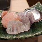 ともえ寿司 - 岩塩３種