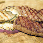 ラ プランシュ - 千葉県産A4サーロイン、宮崎県産ザブトン、カキ、イタリア茄子