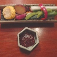 飛騨牛一頭家 馬喰一代 岐阜神田 - 温野菜のサラダ　枝豆も温野菜？