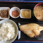 釧ちゃん食堂 - つぼだい焼き定食（税別1200円）