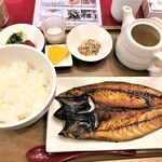 干物まる - 200720月　東京　干物まる コレド室町店　真サバの干物のお食事1,480円＋税