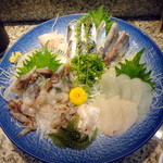 なみはな - 真イワシ、真子カレイ、生トリ貝刺身