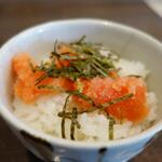 東京豚骨拉麺ばんから - セットの「ミニ明太子ご飯」