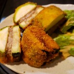 雁木亭 - ズッキーニはさみ揚げ