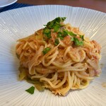 OBER - 本日のパスタ：ズワイガニのフェデリーニ アメリケーヌソース