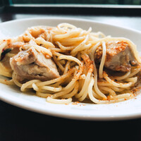 トラットリア グランボッカ - パスタランチ¥1,430
                    大山鷄と醤油のレモン風味オイルソース