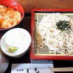 そば工房雀庵 - ミニ生姜焼丼セット《冷そば》【Jun.2020】