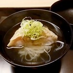 道人 - しらかわと、三輪素麺。極細で熟成10年。