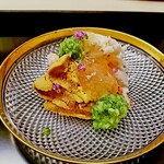 道人 - 毛蟹と赤雲丹、山盛り。