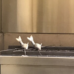 日本料理 太月 - フルコース１６５００円。長良川天然鮎塩焼き。どちらかが私の鮎です（笑）