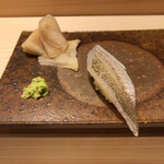 鮨の間 - 鱚の昆布締め