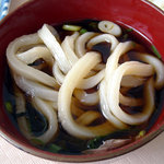 讃岐弘法 - 「ざるうどん」つゆに浸した麺