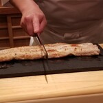 鮨 さかい - (09)鰻(福岡県博多湾産)の白焼き