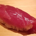 鮨 さかい - (14)本鮪赤身ヅケ(宮城県塩釜産、145kg)