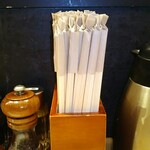 中華そば 勝本 - かなり良い材質の割箸