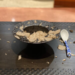 窯焼き割烹 黒泉 - ・サーロインのすき焼き
      (那須御用卵、サマートリュフ、一口ご飯)