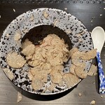 窯焼き割烹 黒泉 - ・サーロインのすき焼き
      (那須御用卵、サマートリュフ、一口ご飯)