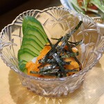 葵 - ウニ付出し