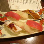 旬菜割烹 和しん - おまかせ３種握り