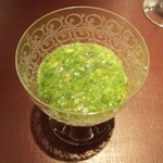 イル アオヤマ - ●冷製カッペリーニ、イチミダイ、ジュンサイ